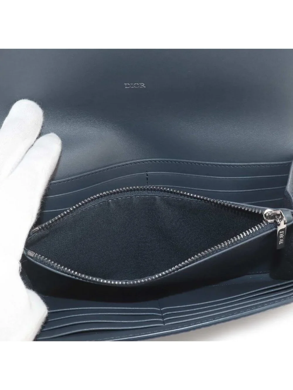 Dior Line Long Flap Wallet Bifold